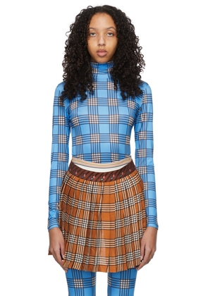 SHUTING QIU Blue Polyester T-Shirt