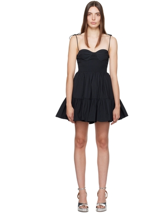 Staud Black Landry Minidress