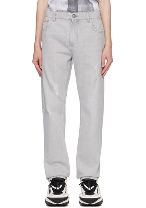Balmain Gray Regular Jeans