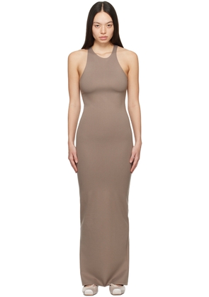 Paris Georgia SSENSE Exclusive Taupe 'Elemental by Paris Georgia' Frederick Maxi Dress