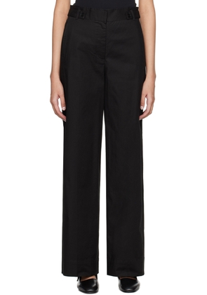 3.1 Phillip Lim Black Wide Leg Pleated Trousers
