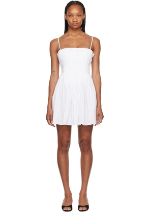 Staud White Bella Minidress