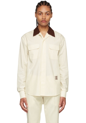 Lukhanyo Mdingi SSENSE Exclusive Off-White Cotton Shirt