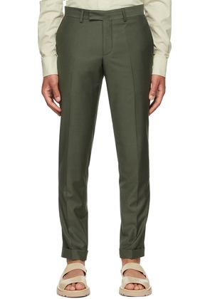 Lukhanyo Mdingi SSENSE Exclusive Green Wool Trousers