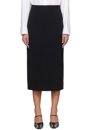 The Row Black Matias Midi Skirt