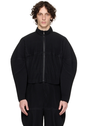 HOMME PLISSÉ ISSEY MIYAKE Black Kinetic Sculpture Jacket