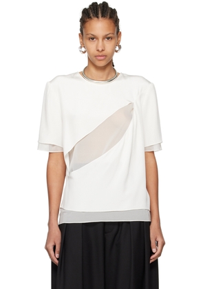 Peter Do White Slash T-Shirt