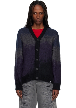 Carhartt Work In Progress Navy & Purple Tinley Cardigan