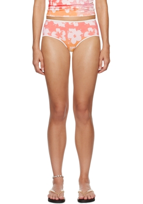 I'm Sorry by Petra Collins SSENSE Exclusive Pink Mimi Wade Edition Floral Swim Briefs