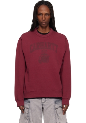Carhartt Work In Progress Red Faded Pond Corps Sweatshirt