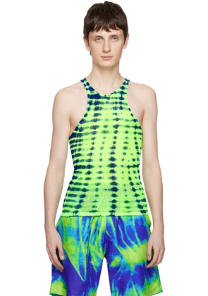 AGR Green & Blue Graphic Tank Top