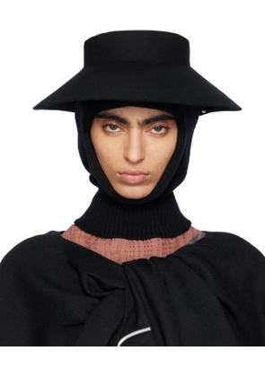 ISSEY MIYAKE Black Petal Cap