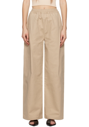 WYNN HAMLYN Beige Boof Trousers