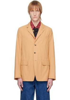Dries Van Noten Tan Notched Blazer