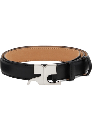 Courrèges Black 25MM AC Leather Belt