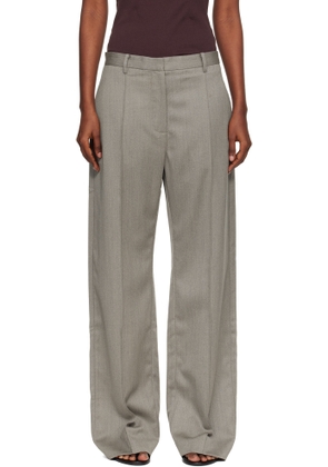 St. Agni Gray Oupa Pintuck Trousers