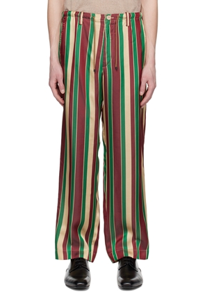 Dries Van Noten Multicolor Striped Trousers