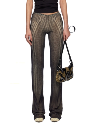 Jean Paul Gaultier Black 'The Spirale' Lounge Pants
