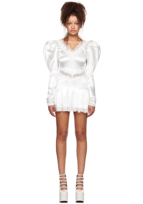 I'm Sorry by Petra Collins SSENSE Exclusive Off-White Mimi Wade Edition Wedding Minidress
