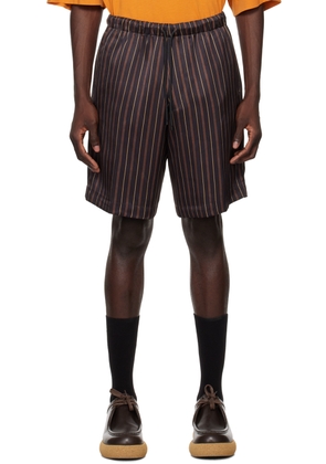 Dries Van Noten Black Striped Shorts