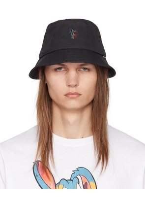 PS by Paul Smith Black Zebra Logo Bucket Hat