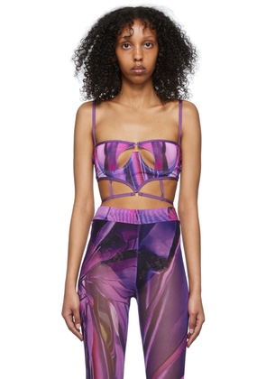 DIDU Pink Polyester Bra