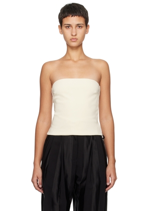 Esse Studios Off-White Straight Neck Camisole