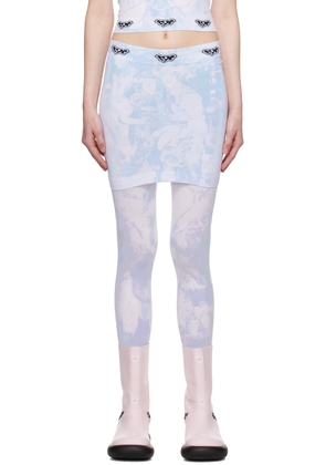 TYT SSENSE Exclusive Blue & White Pat N' Pete 4Ever Miniskirt