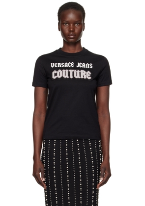 Versace Jeans Couture Black Gothic Logo T-shirt