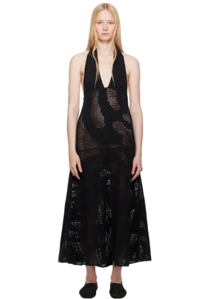 Nanushka Black Fotini Midi Dress