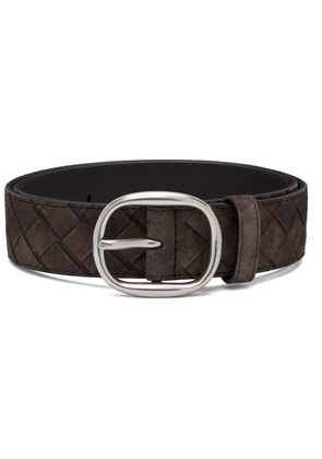 Bottega Veneta Brown Intrecciato Belt