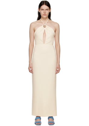 Staud Off-White Abigail Midi Dress