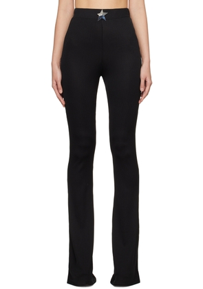 AREA Black Star Stud Trousers