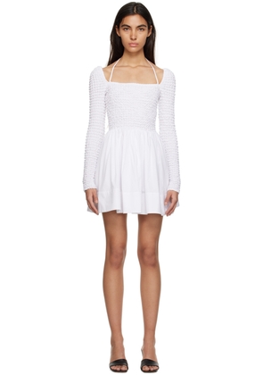 Staud White Cassidy Minidress