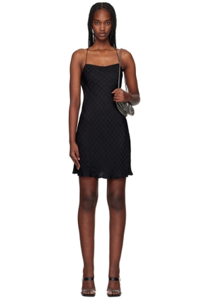 AMIRI Black 'MA' Quad Minidress