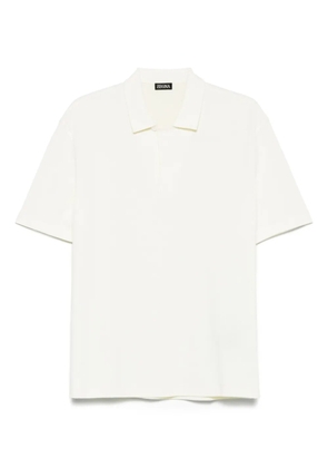 Zegna textured polo shirt - Yellow
