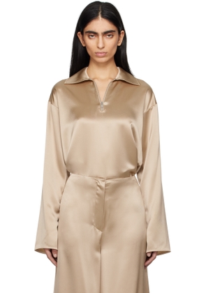 Nanushka Beige Mencia Blouse