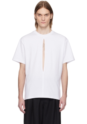 LGN Louis Gabriel Nouchi White Slit T-shirt