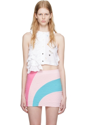 Andersson Bell White Brie Tank Top