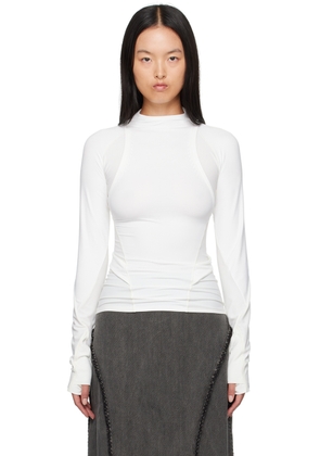 HYEIN SEO White Track Long Sleeve T-Shirt