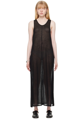 AURALEE Black Vented Maxi Dress