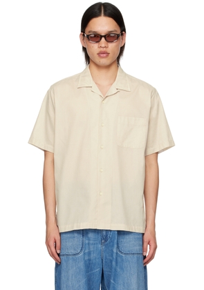 nanamica Off-White Open Collar Shirt