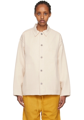 AIREI Off-White Raw Edge Jacket