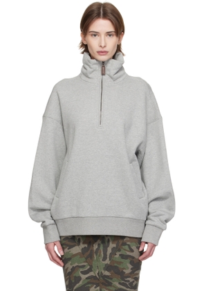 Fax Copy Express Gray Fleece-Lined Sweatshirt
