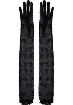 Valentino Garavani Black VLogo Signature Gloves