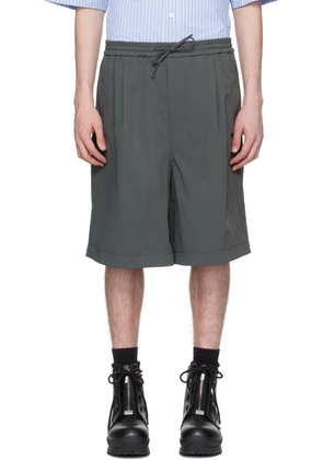 Juun.J Gray Drawstring Shorts