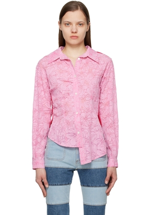 Andersson Bell Pink Moeka Combination Shirt