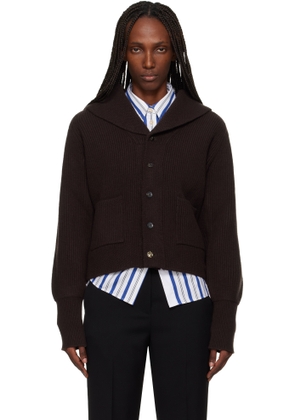 Wales Bonner Brown 'The Solace' Cardigan