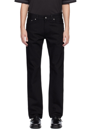 Nudie Jeans Black Slim Jim Jeans