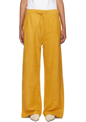 AIREI Yellow Khadi Lounge Pants